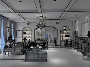 european-style living room design 19 Modello 3D