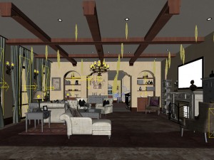 european-style living room design 19 Modello 3D