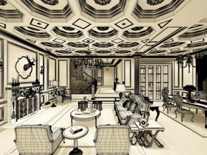 european-style living room design 20 3D 模型
