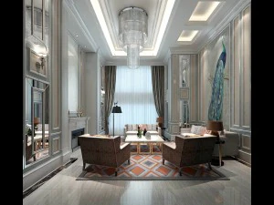european-style living room design 23 3D Model