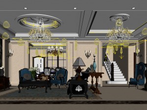 european-style living room design 24 Modelo 3D