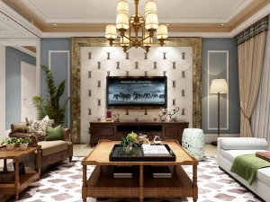 dise&ntilde;o de sala de estar de estilo europeo 26 Modelo 3D