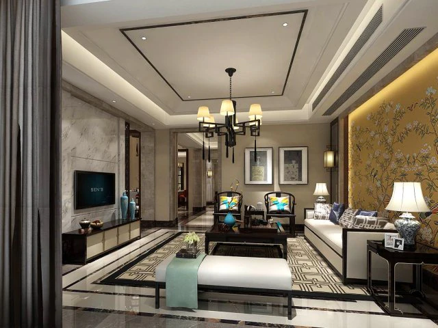 stylish family living room design 27 3D Model .c4d .max .obj .3ds .fbx .stl .blend 