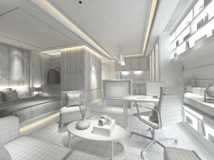 luxury luxury home decoration - bedroom 6110 3D Model