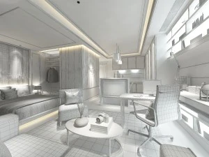 luxury luxury home decoration - bedroom 6110 3D Model