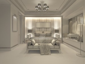 luxury luxury home decoration - bedroom 6112 3D Model