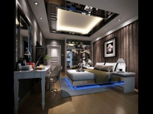 stylish luxury home decoration - bedroom 6114 3D Model