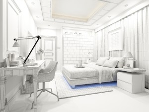 stylish luxury home decoration - bedroom 6114 3D Модель