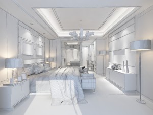 stylish luxury home decoration - bedroom 6115 3D 모델