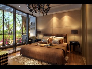 fashionable luxury bedroom 5107 3Dモデル