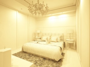fashionable luxury bedroom 5107 3D Модель