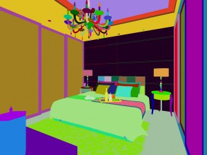 fashionable luxury bedroom 5107 3D Модель