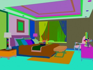 fashion european bedroom 1801 Modelo 3D