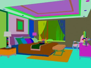 fashion european bedroom 1801 3D Model