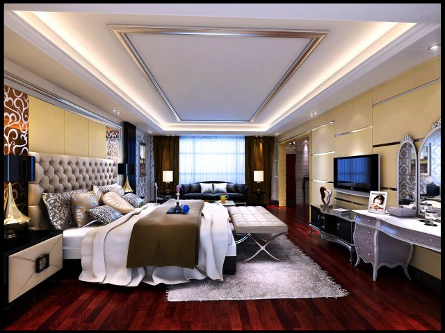 stylish european bedroom 1802 3D Model .c4d .max .obj .3ds .fbx .stl .blend 