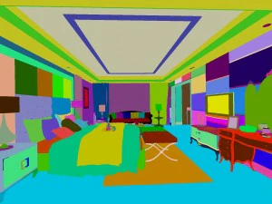 stylish european bedroom 1802 3D Model