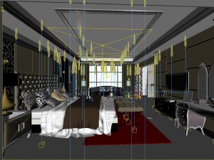 stylish european bedroom 1802 Modelo 3D