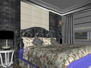 fashion european bedroom 1803 3D Model