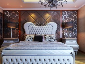 Modisches europ&auml;isches Schlafzimmer 1804 3D Modell