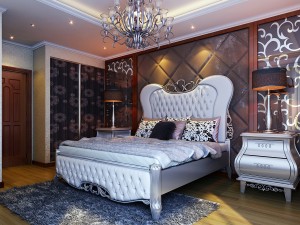 fashionable european bedroom 1804 3D Model