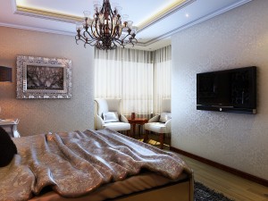 fashionable european bedroom 1804 3D Model