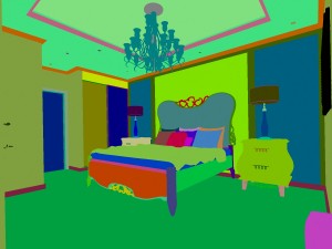 fashionable european bedroom 1804 3D Model