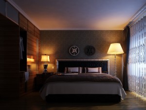 stylish european bedroom 1805 3D Model