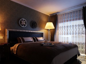 stylish european bedroom 1805 3D Model
