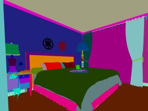 stylish european bedroom 1805 3D Model