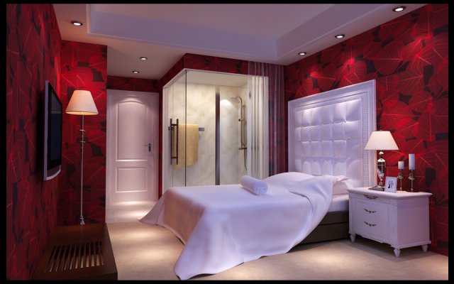 stylish european bedroom 1809 3D Model .c4d .max .obj .3ds .fbx .stl .blend 