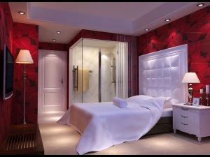 Стильная европейская спальня 1809 года 3D Модель