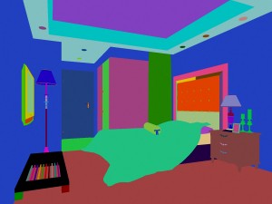 stylish european bedroom 1809 3D Model