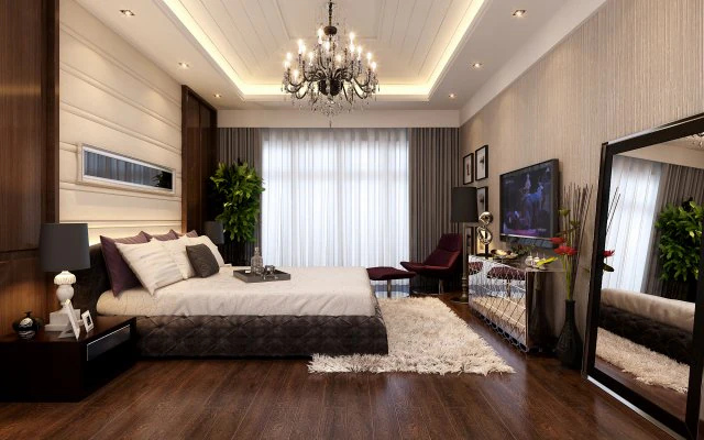 stylish european bedroom 1815 3D Model .c4d .max .obj .3ds .fbx .stl .blend