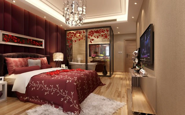 stylish european bedroom 1816 3D Model .c4d .max .obj .3ds .fbx .stl .blend