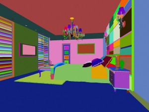stylish european bedroom 1819 Model 3D