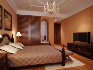 stylish european bedroom 1820 3D Model