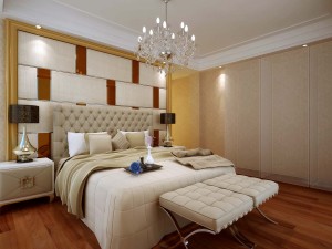 stylish european bedroom 1822 3D Model