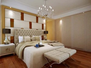 stylish european bedroom 1822 3D Model