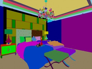 stylish european bedroom 1822 Modello 3D