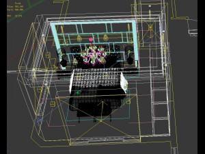 stylish european bedroom 1822 Modello 3D