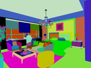stylish european bedroom 1824 Modello 3D