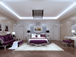 stylish european bedroom 1834 3D Model
