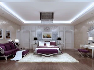 stylish european bedroom 1834 3D Model