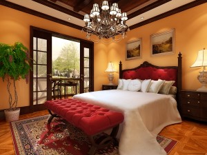 stylish european bedroom 1835 3D Model