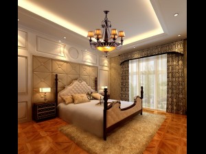 stylish european bedroom 1836 3Dモデル