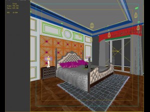 stylish european bedroom 1836 Modelo 3D