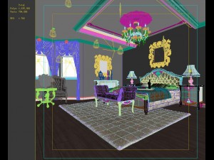 stylish european bedroom 1837 Modèle 3D
