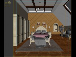 stylish european bedroom 1838 Modelo 3D