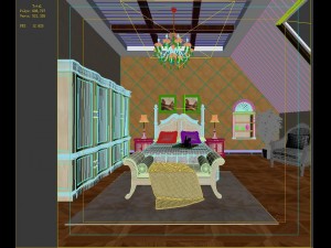 stylish european bedroom 1838 Modelo 3D