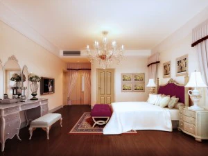 Stilvolles europ&auml;isches Schlafzimmer von 1840 3D Modell